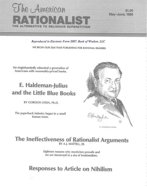 The American Rationalist Set - Vol. 33 - Vol. 35